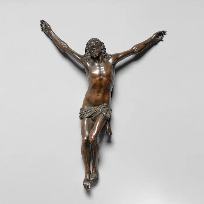 Cristo de bronce antiguo