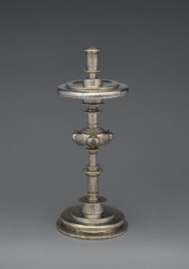 Candelero de plata antiguo siglo XVII Virreinal