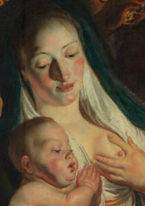pinturas antiguas virgen con niño