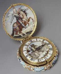 Retratos realizados en esmaltes en relojes del siglo XVI, XVIII y XIX, cuadros en miniatura antiguos en relojes de colección
