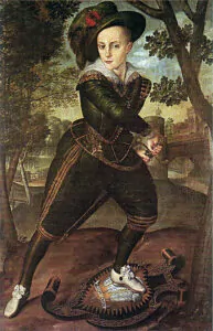 Retrato de un niño del siglo XVII