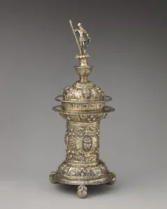 Especiero de mesa plata antigua siglo XVI